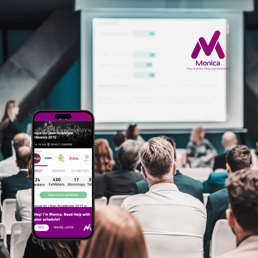 Monica Event App Interface